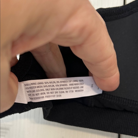 AUDEN Lightly Lined Seamless Bralette Black Size Small - Picture 8 of 9